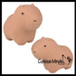Marshmallow Crochet Look Capybara Animal Stress Ball 1PC