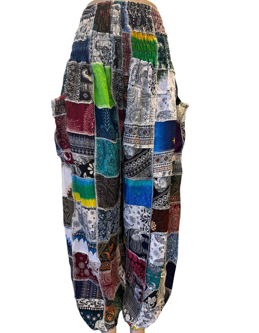 Rising International Inc - Rayon Multi Color Patch Smoky Pant KTB462A