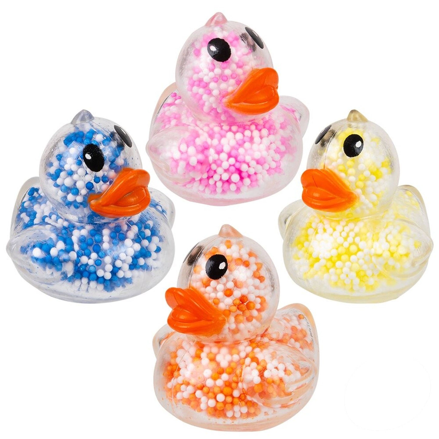 Mini Fidgety Foam Bead Duck Toy For Kids - 1PC