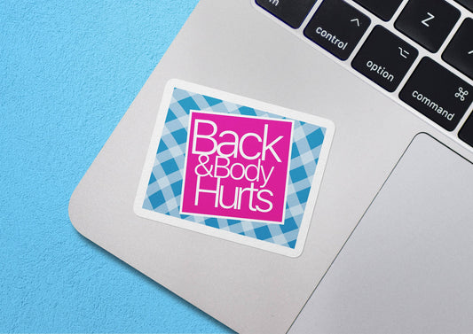 Back And Body Hurts Sticker