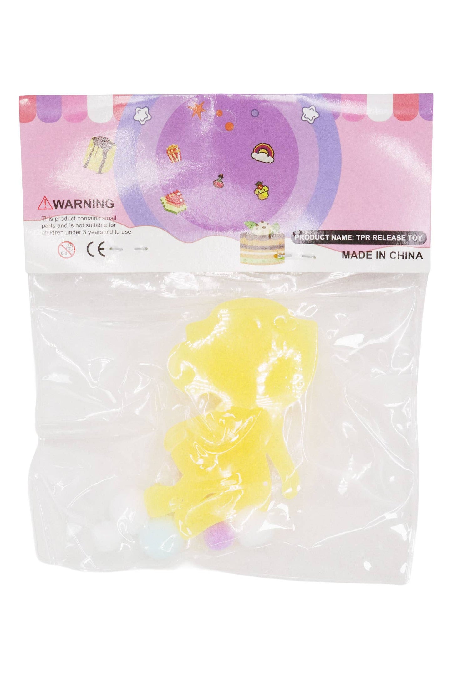 Italian Brain Rot Memes Mochi Pom Pom Squishy Bag - 1 PC