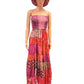 Rising International Inc - Floral Patch 8 Tier Bobin  Two in one Skirt  Dress MB41