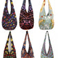 Sunshine Joy - Wholesale Lot of 12 Assorted Trippy Zip Top  Shoulder Bag