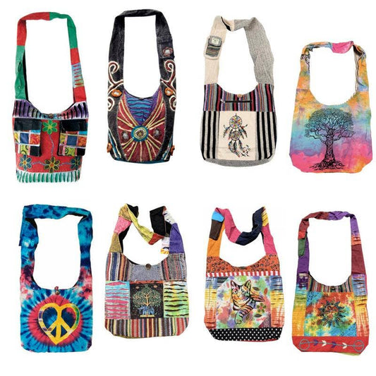 Rising International Inc - Cotton Sling Bag Assorted