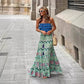 Ekartini - Summer Women's Printed Maxi Skirt Casual Beach Loose Wide Swing