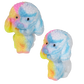 2.75" STICKY RAINBOW POODLE 1PC