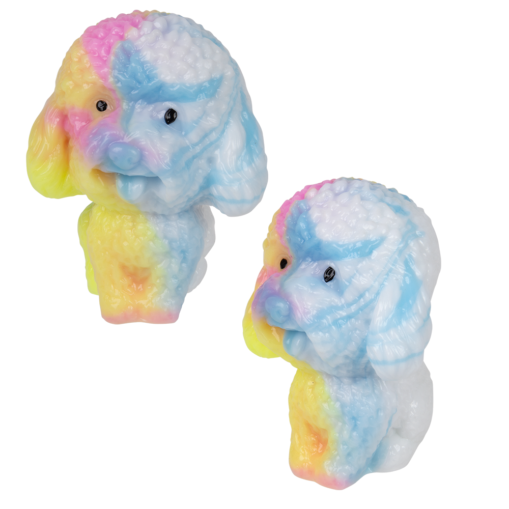 2.75" STICKY RAINBOW POODLE 1PC