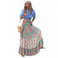 Ekartini - Summer Women's Printed Maxi Skirt Casual Beach Loose Wide Swing
