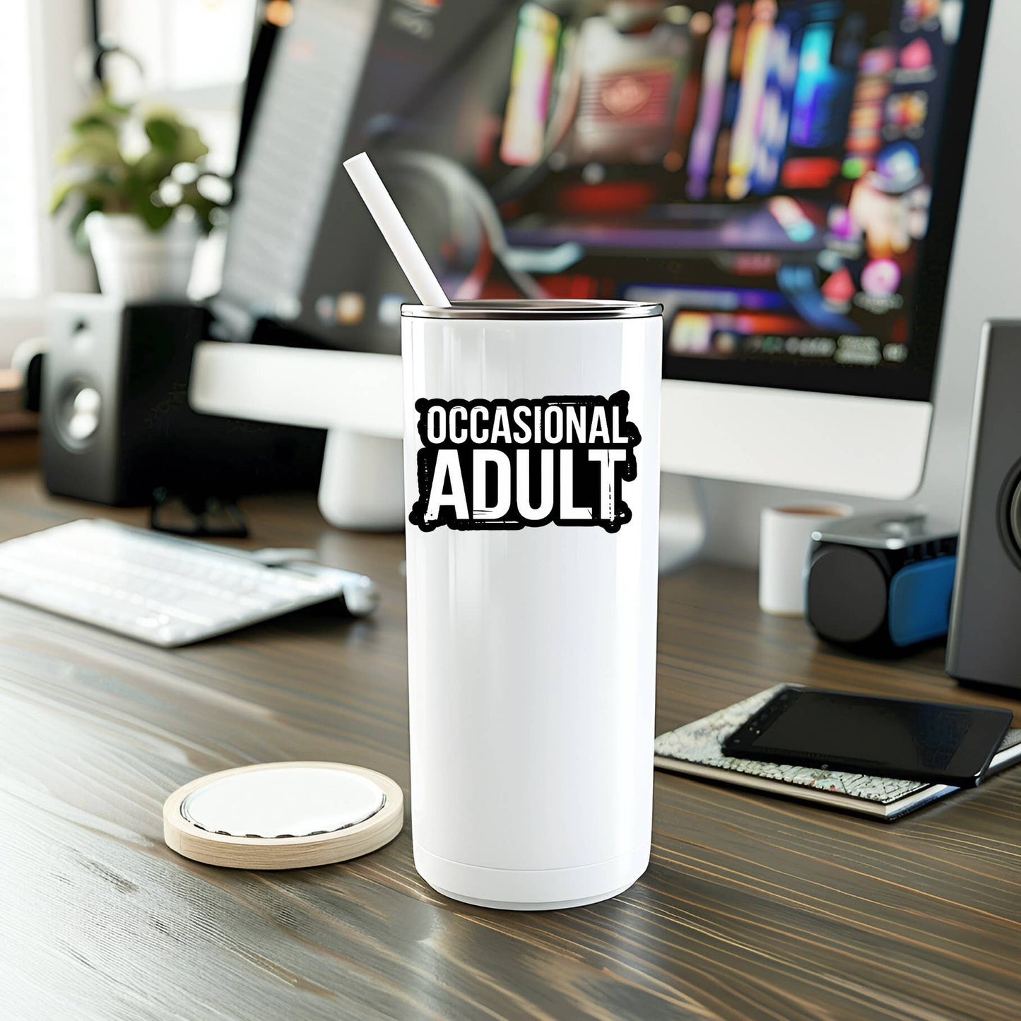 Occasional Adult Vinyl Sticker