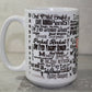 110 Different Ways to say Penis // 15 Oz. Ceramic Mug