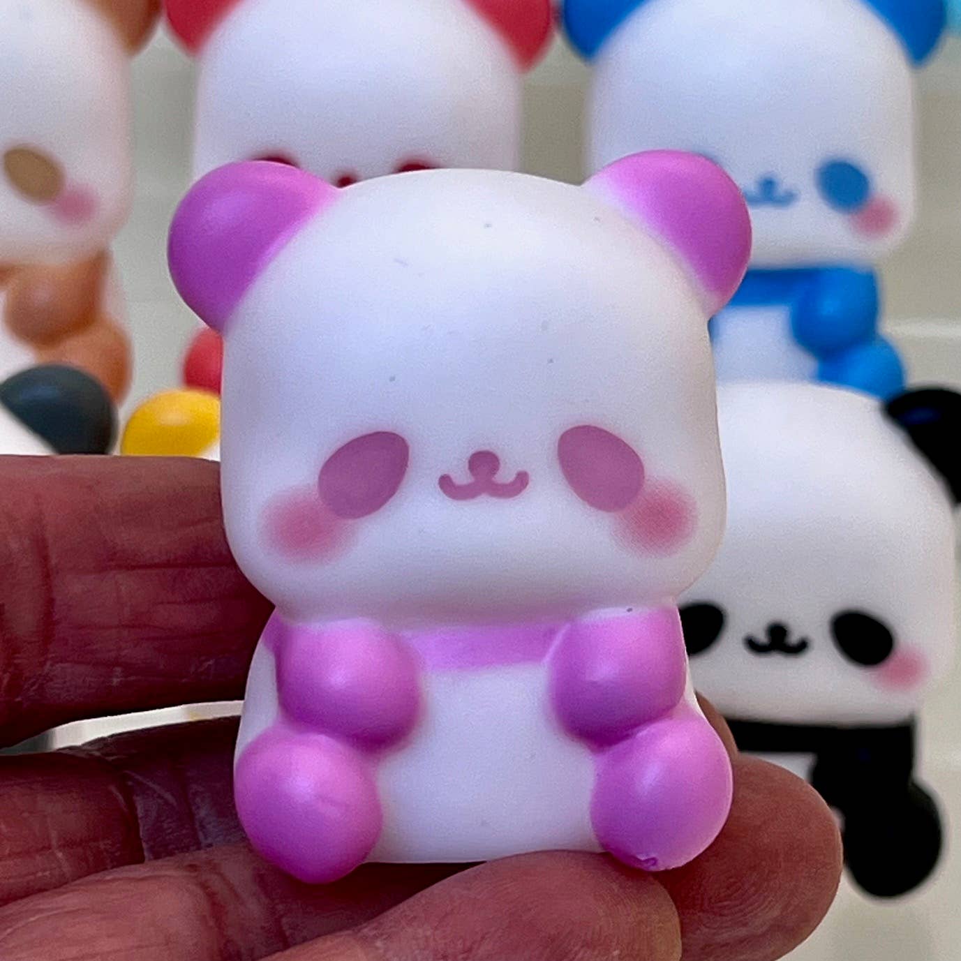 Colorful Panda mini Figurines