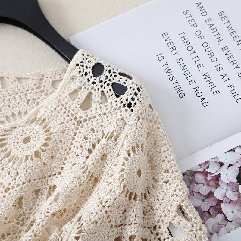 Funkyrel® Atzbranding Limited - Crosa - Crochet Hollow Out Cardigan for Women