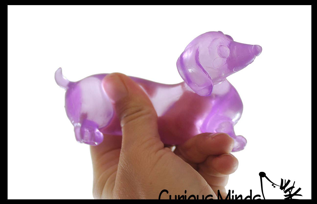 1 Sugar Dachshund Dog - Thick Glue/Gel Syrup Toy