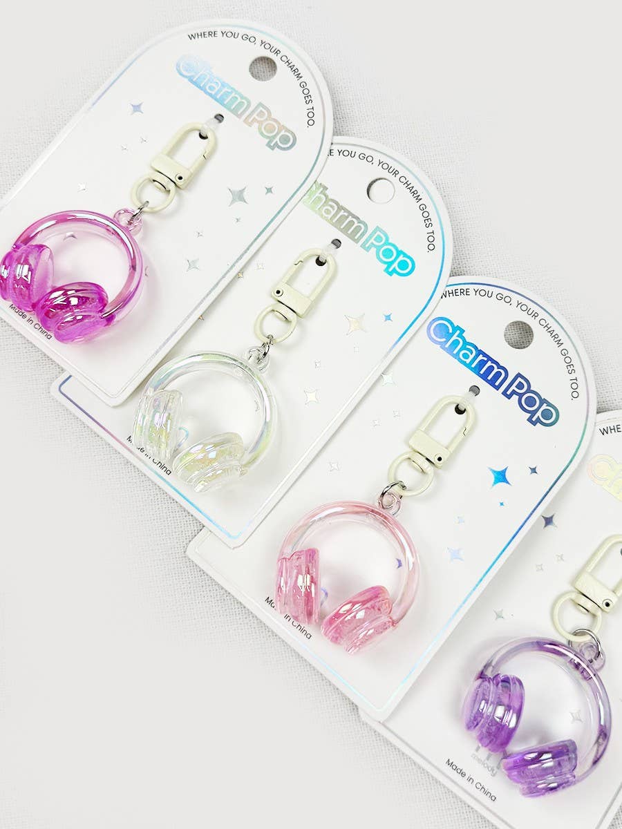 Adorable Headphone Key Charm
