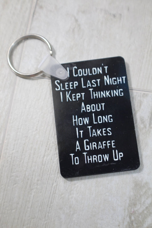 I couldn't sleep last night  // Keychain