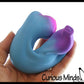 1 Random Rainbow Colored Squishy Sand Banana Toy