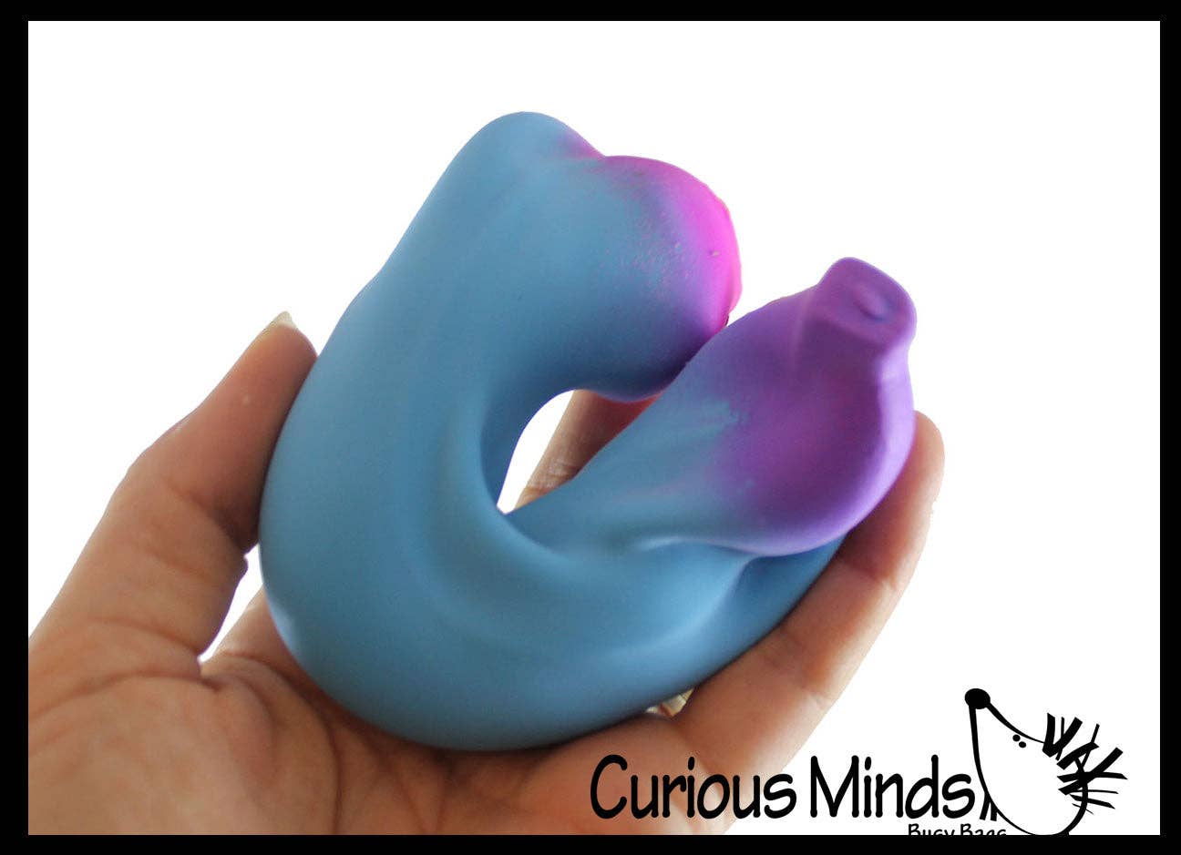 1 Random Rainbow Colored Squishy Sand Banana Toy