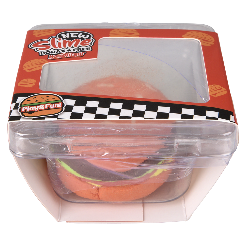 3.2" CHEESEBURGER CLAY SLIME 1PC