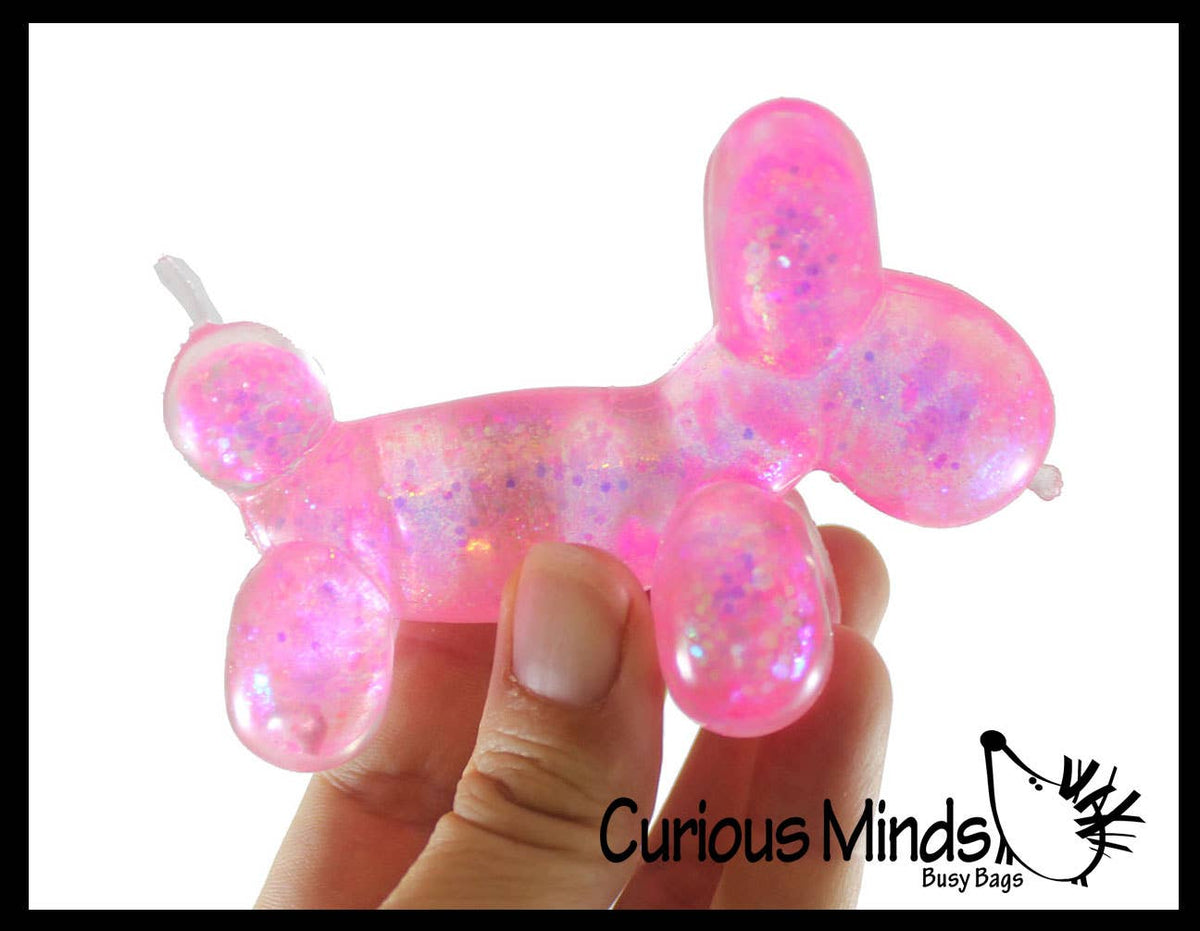 Curious Minds Toys - 1 Sugar Balloon Dog Ball - Thick Glue/Gel Syrup Molasses Str