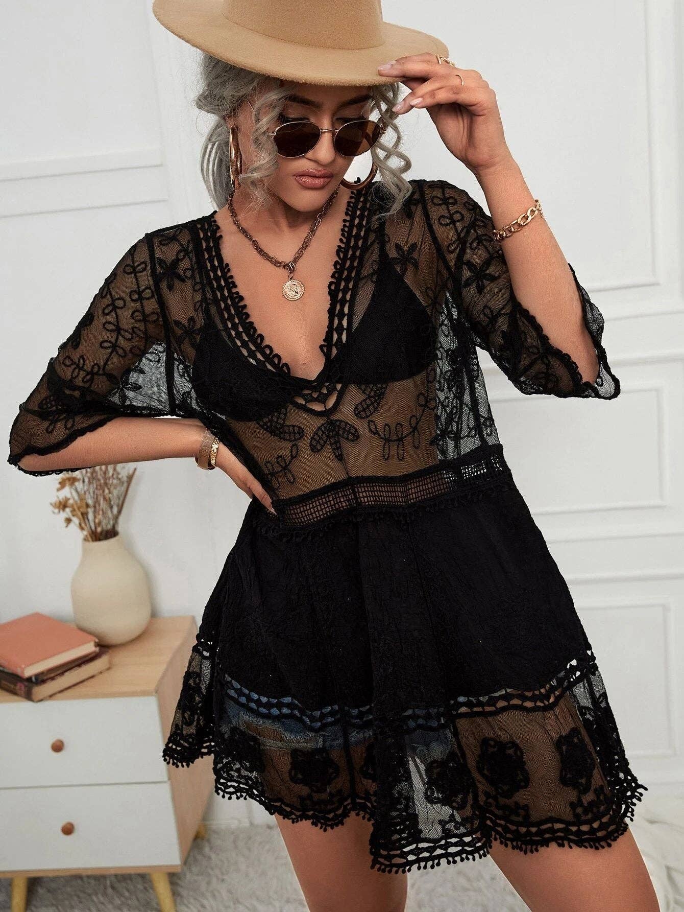 Funkyrel® Atzbranding Limited - Sexy Loose Beach Cover-Up Dress