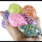 Small 1.5" Confetti Bead Ball Set with Thick Gel.  1 Set
