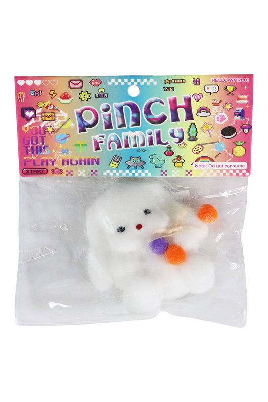 Fuzzy Maltese Dog Mochi Squishy Bag - 1 PC