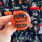Punks Against Fascism 1.5 inch round button