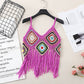 Funkyrel® Atzbranding Limited - Crosa - Bohemian Crochet Camisole Tank Top