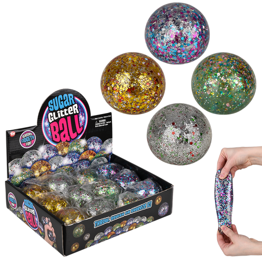 2.4" SPARKLE SQUEEZY SUGAR BALL 1PC