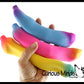 1 Random Rainbow Colored Squishy Sand Banana Toy