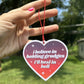 I Believe In Holding Grudges Air Freshener - Rose Scented