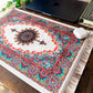 Umays Boho - Persian Rug Design Desk Pad, Fabric Desk Mat, Miniature Rug.