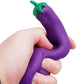 Eggplant Sand Filled Stretch Pull Squishy 1 PC