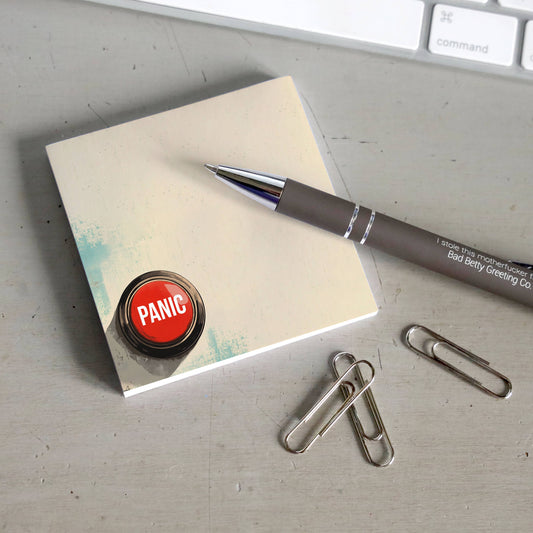 Panic Button - Sticky Note Pad