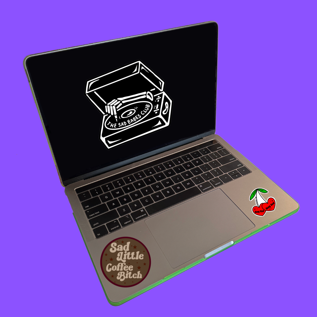 SAD LITTLE coffee BITCH MINI sticker