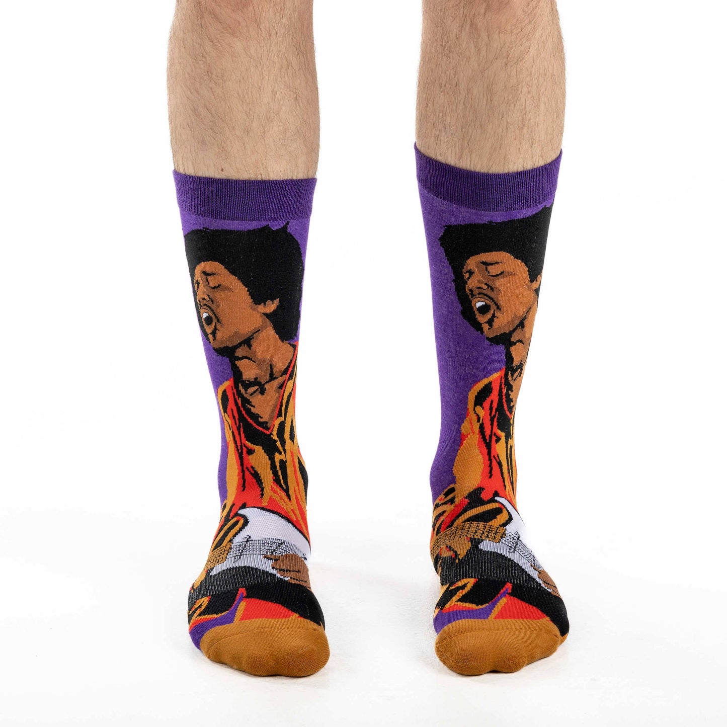 Good Luck Sock - Men's Jimi Hendrix Rocking Out Socks [CLEARANCE]