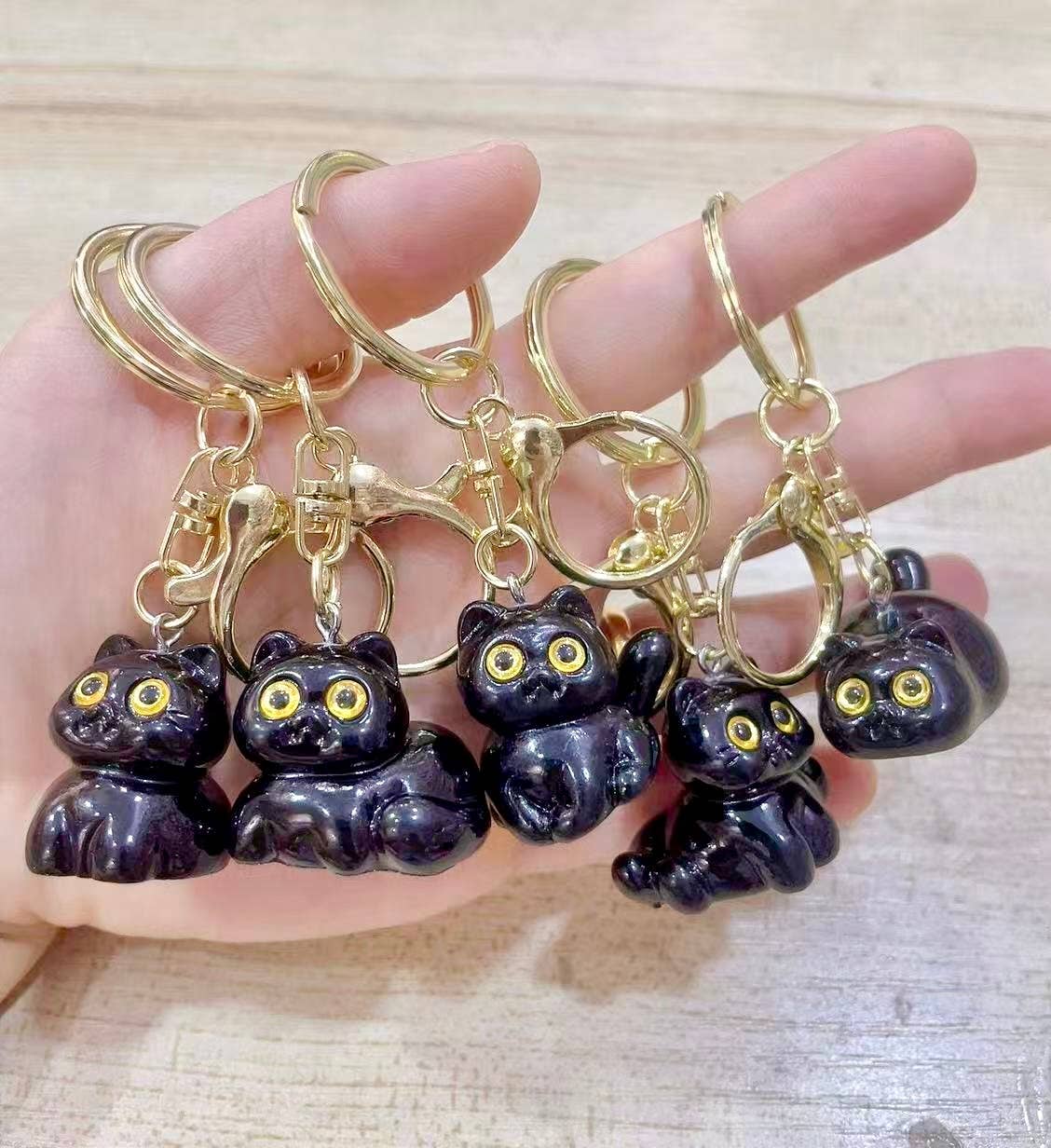 12201 Black Cat Key Charm