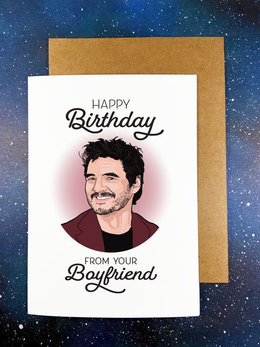 Pedro Pascal Birthday Greeting Card