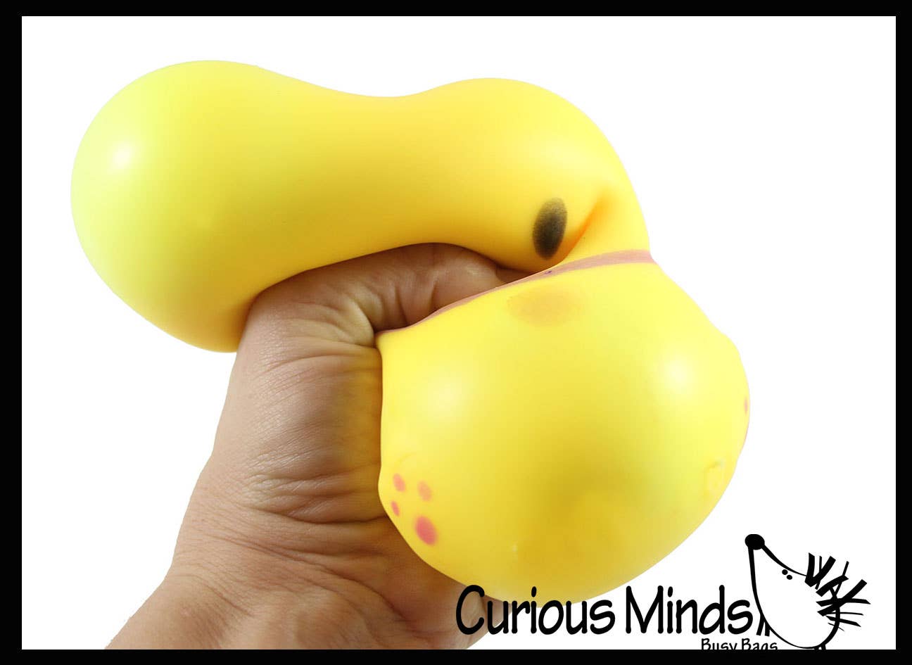1 Soft Dog Animal Stress Ball - Sensory Fidget Stress Toy