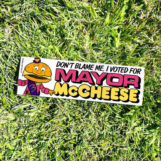 I Voted for Mcmayor Bumper Sticker