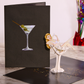 Martini Doll Sexy 3D Pop-Up Greeting Card