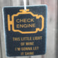 Check Engine // Felt Car Air Freshener
