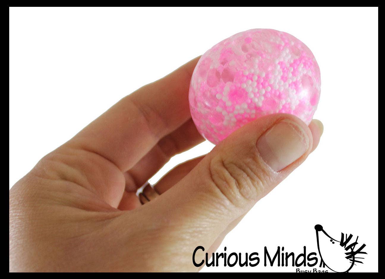 Small 1.5" Confetti Bead Ball Set with Thick Gel.  1 Set