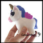 Small Mystical Animal with Horn and Wings Slow Rise Squishy -1Pc