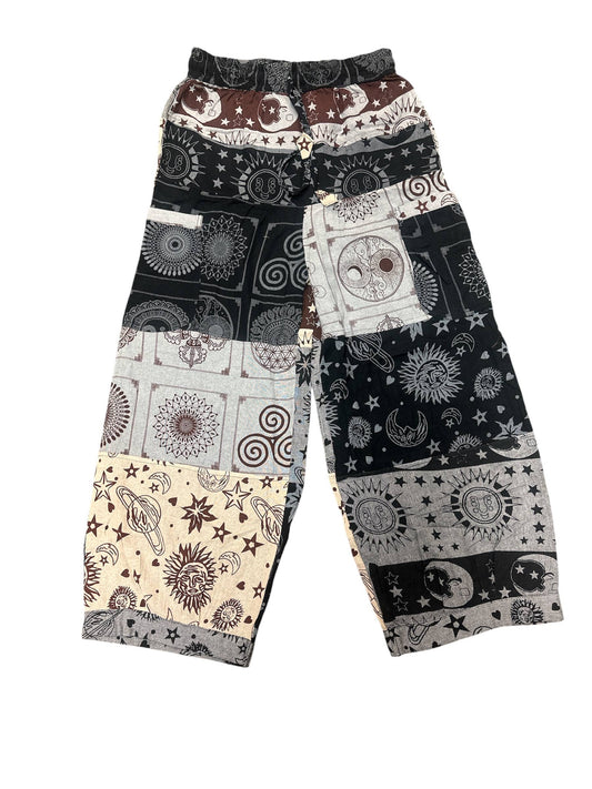Rising International Inc - Wide Leg Gray B/W Universal Cargo Pant DT106