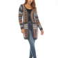Rising International Inc - Women's  Grandcanyon  Multi  Pocket  Open Front  Sweater
