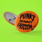 Punks Against Fascism 1.5 inch round button