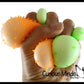 Spiky Bumpy Soft Doh Filled 1.7" Stress Ball Squishy 1PC