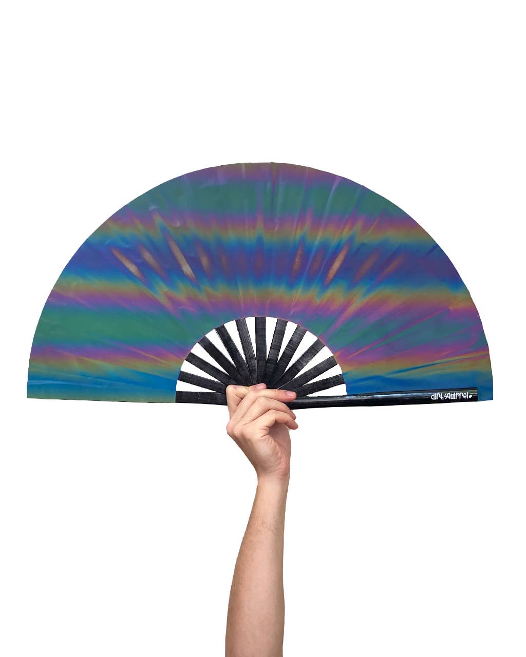 Reflective Rainbow Clacking Fan