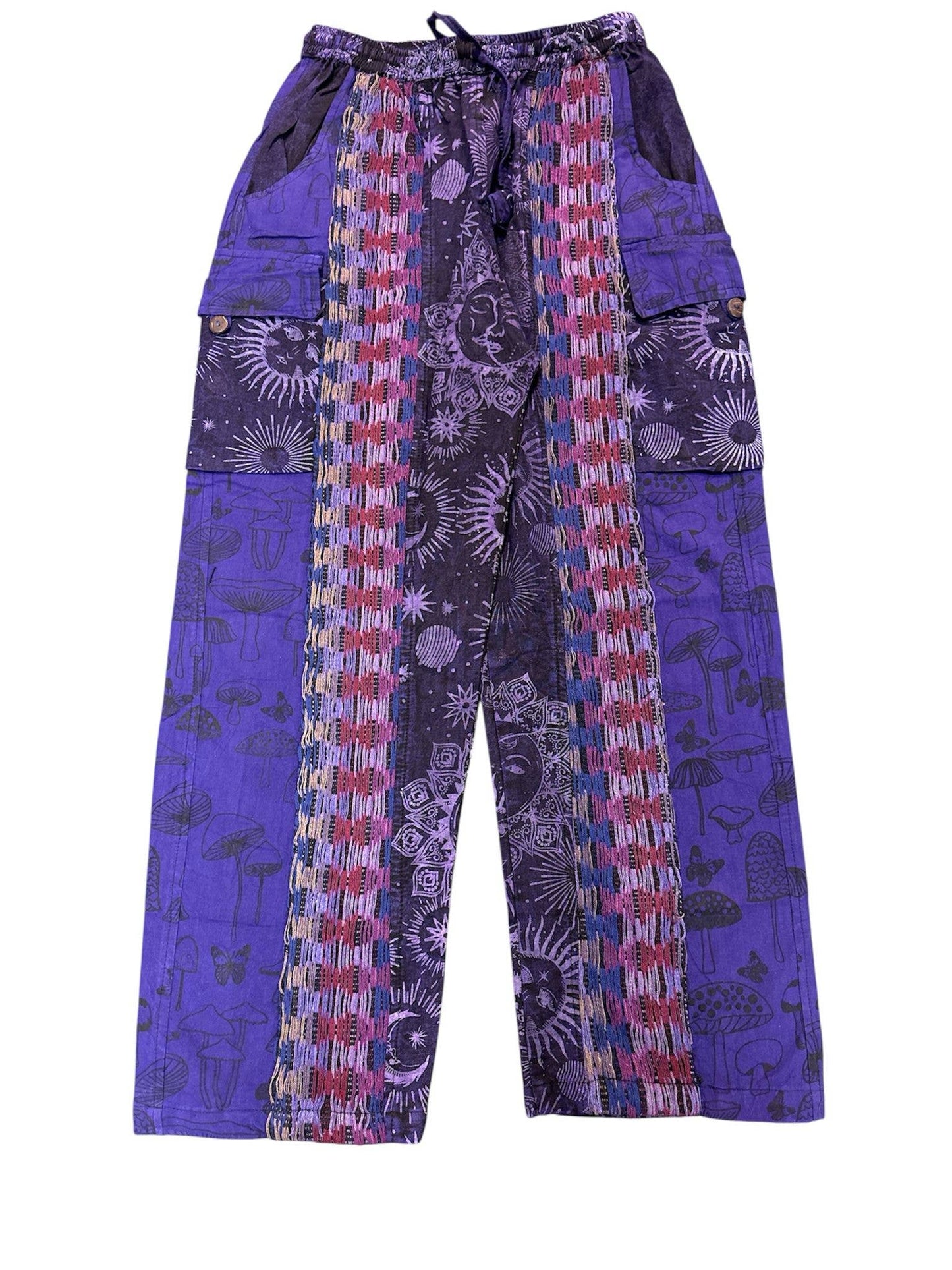 Rising International Inc - Cotton Purple Sun Moon Mushroom Pant R25794